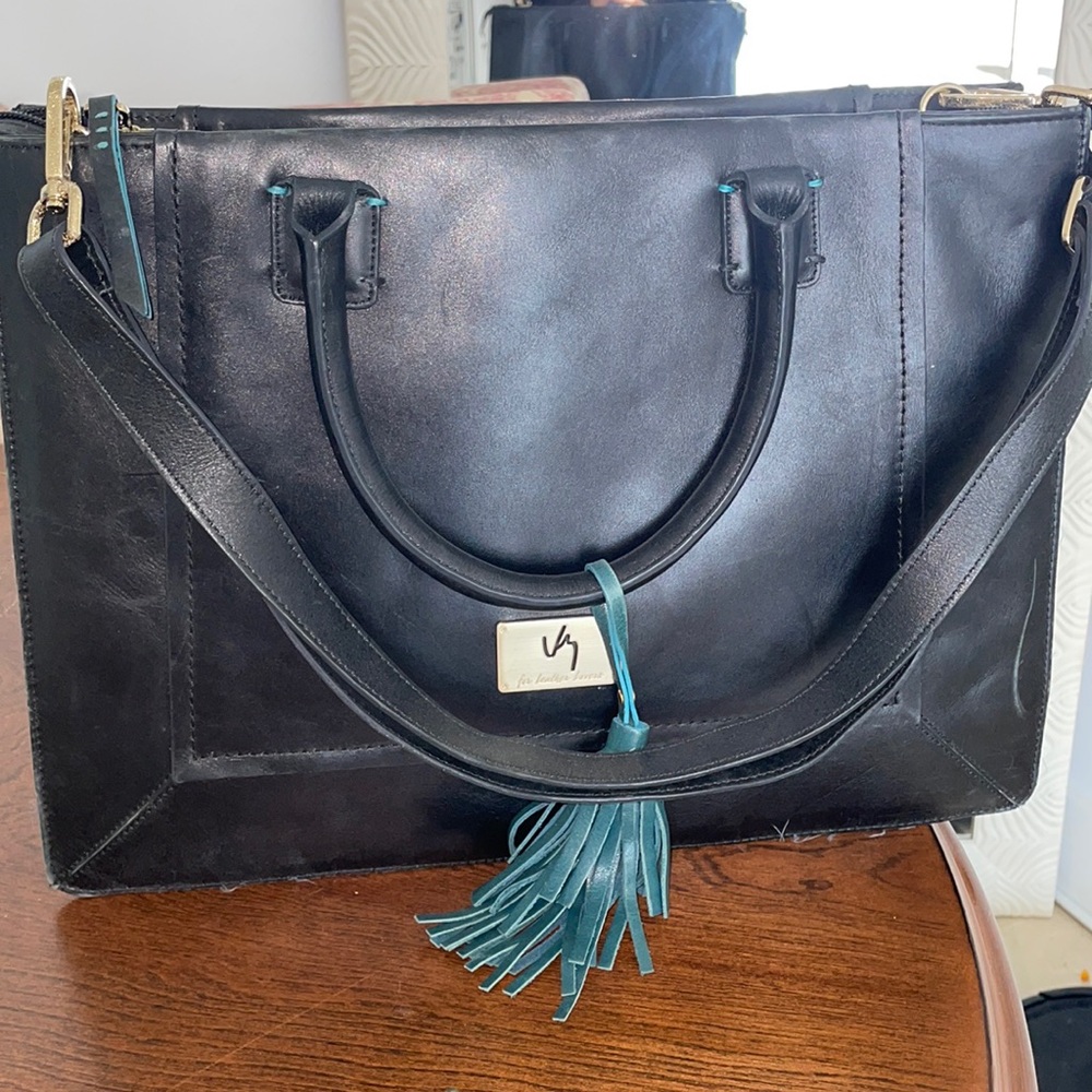 Vélez leather laptop briefcase purse